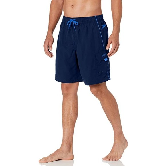 Speedo Other - Speedo Navy Blue Loose Fit UPF 50+ Swim Trunks M NWT